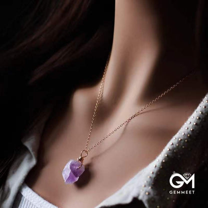 Random Amethyst Gemstone Neclace