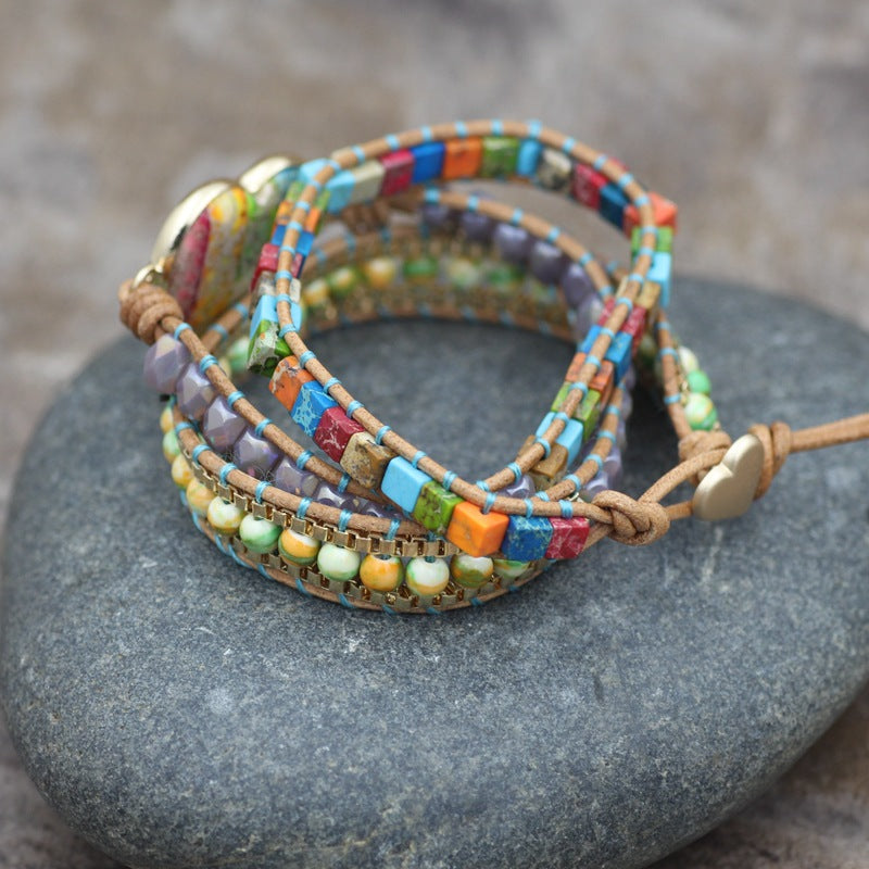 Bohemian Rainbow Combination Multi-Layer Bracelet