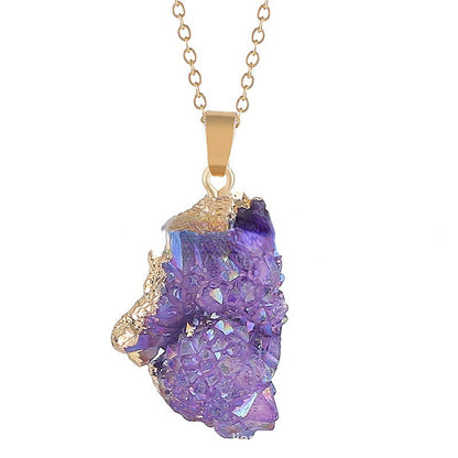 Natural Irregular Color Stone Necklace