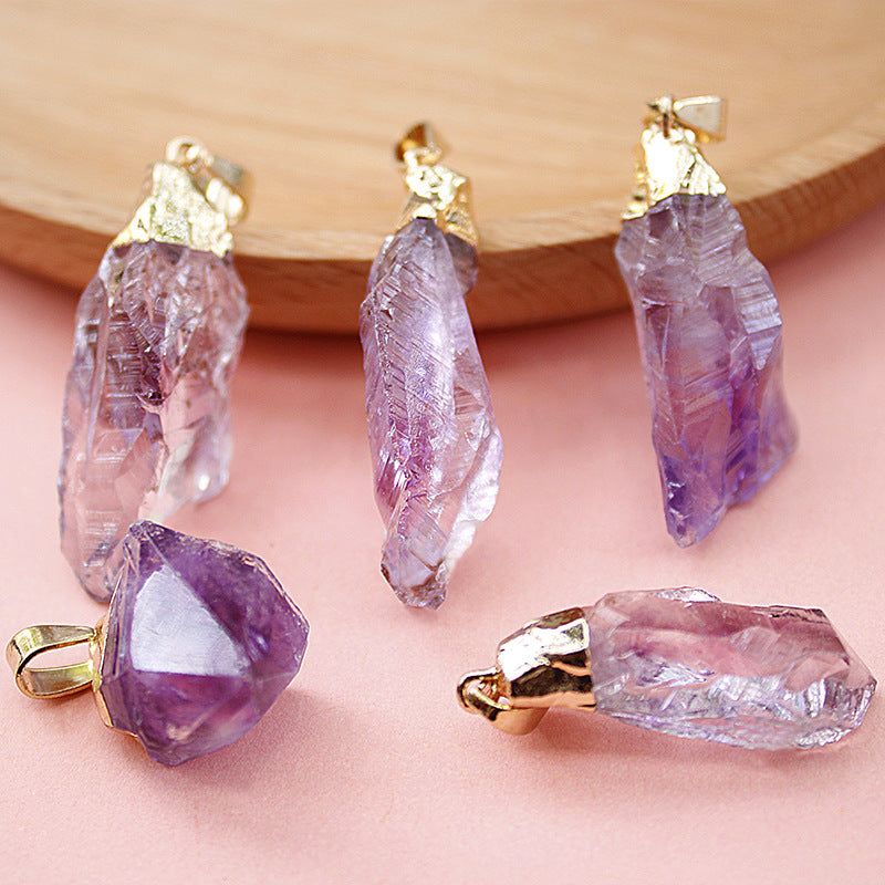 Delicate Natural Amethyst Irregular Necklace