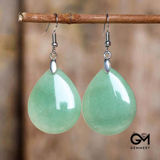 Aventurine Dangle Healing Drop Earrings