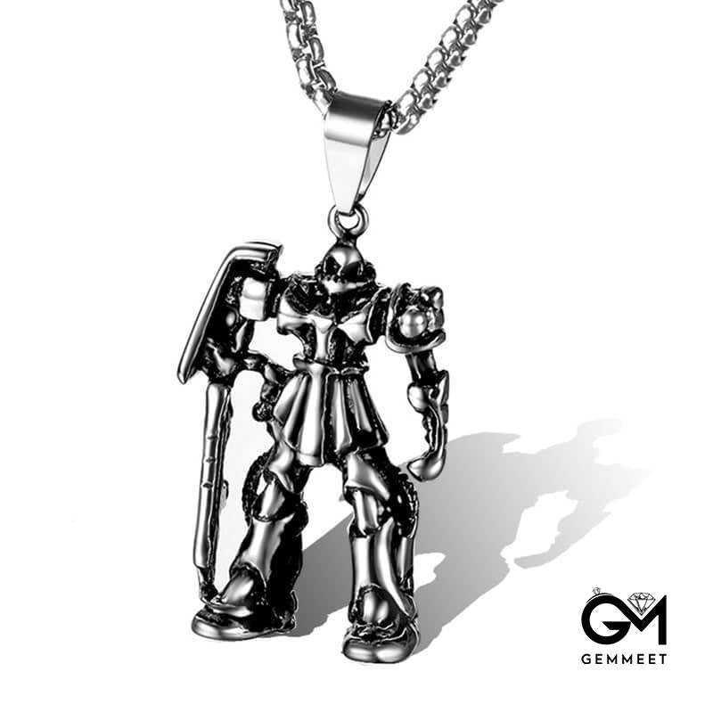 Titanium Steel Robot Transformers Necklace