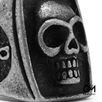 Stainless Steel Hip Hop Style Men's Cross Skull Animal Ring