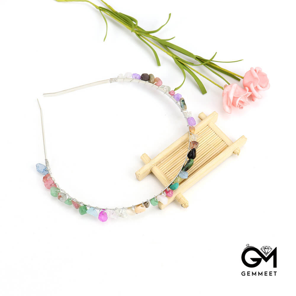 Hand Wound Crystal Crown Alloy Headband