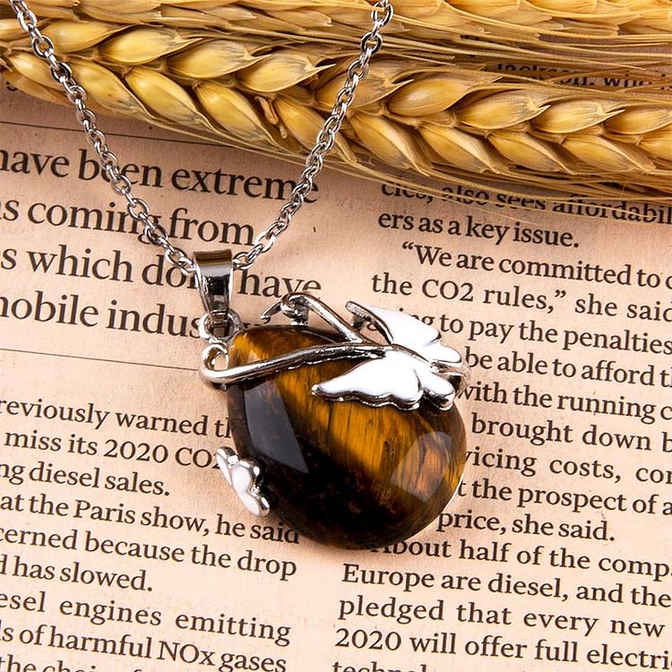 Butterfly Wings Gemstone Necklace