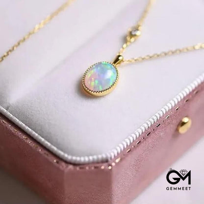 Delicate Natural Opal Necklace