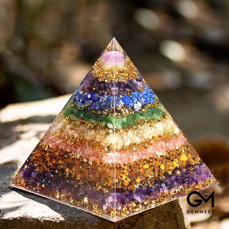 Rose Quartz Sphere Orgone Pyramid