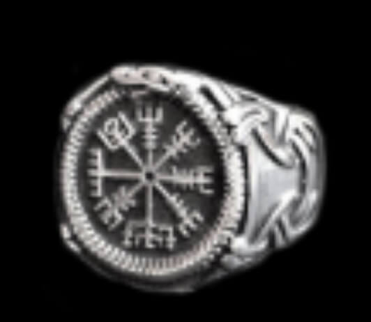 Mythological Rune Axe Horn Ring