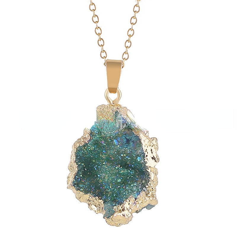 Natural Irregular Color Stone Necklace