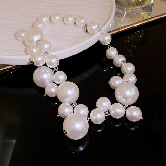 Zircon White Pearl Butterfly Necklace