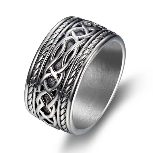 Personality Celtic Twist Ring Stainless Steel Ring