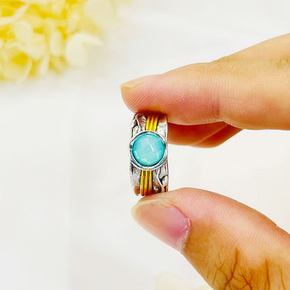 Boho Aquamarine Ring Inspired