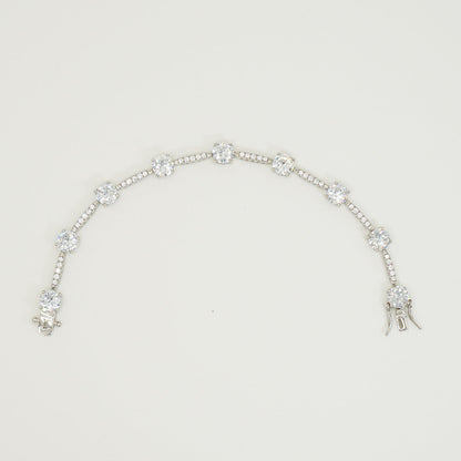 White Gold Common Prong Setting Stones KIARA Bracelet