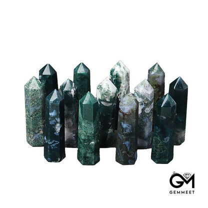 Malachite  Crystal Wands Tower