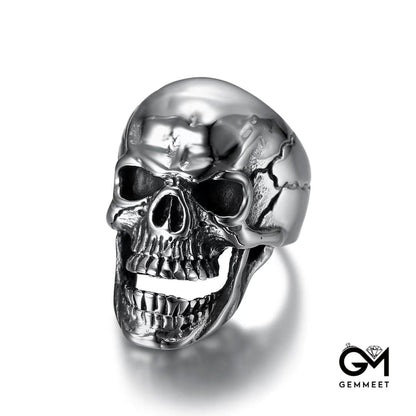 Titanium Steel Skull Ghost Head Ring