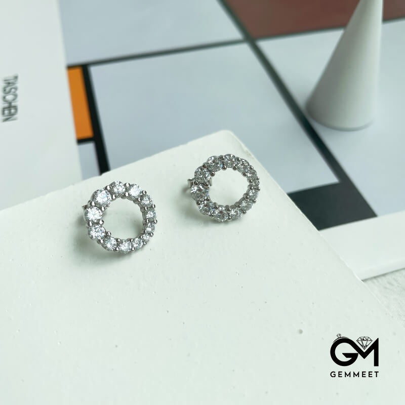 S925 Sterling Silver Zircon Earrings