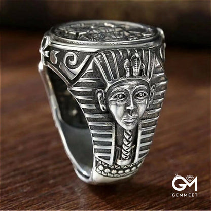 Horus Anubis Wanderer Ancient Egyptian Ring