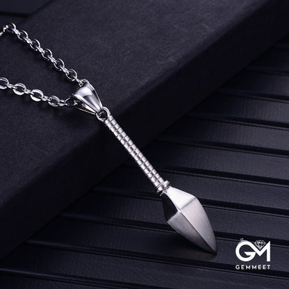 Titanium Steel Spearhead Necklace