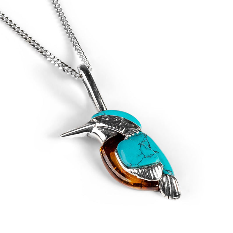 Turquoise Bird Necklace