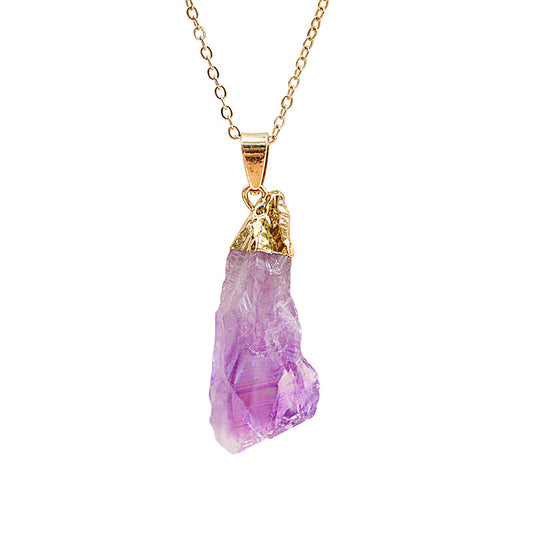 Delicate Natural Amethyst Irregular Necklace