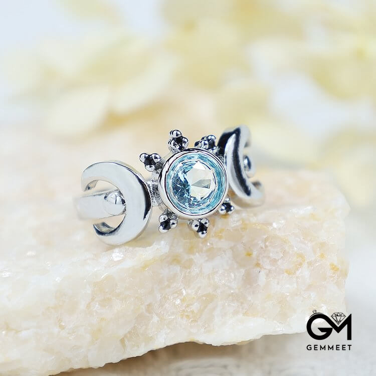 Mystic Moon Goddess Ring