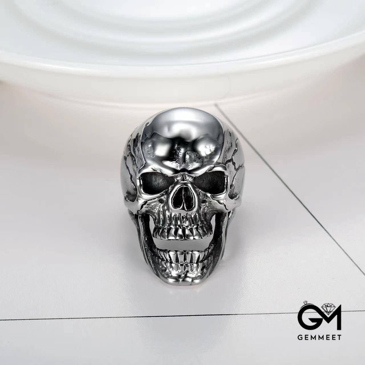 Titanium Steel Skull Ghost Head Ring