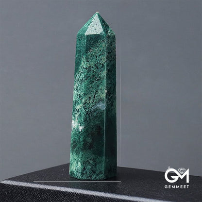 Malachite  Crystal Wands Tower