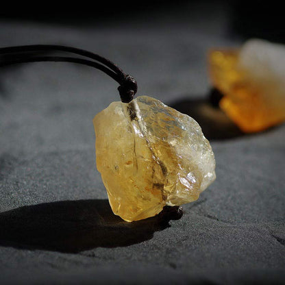 Natural Citrine Prosperity Gemstone Necklace