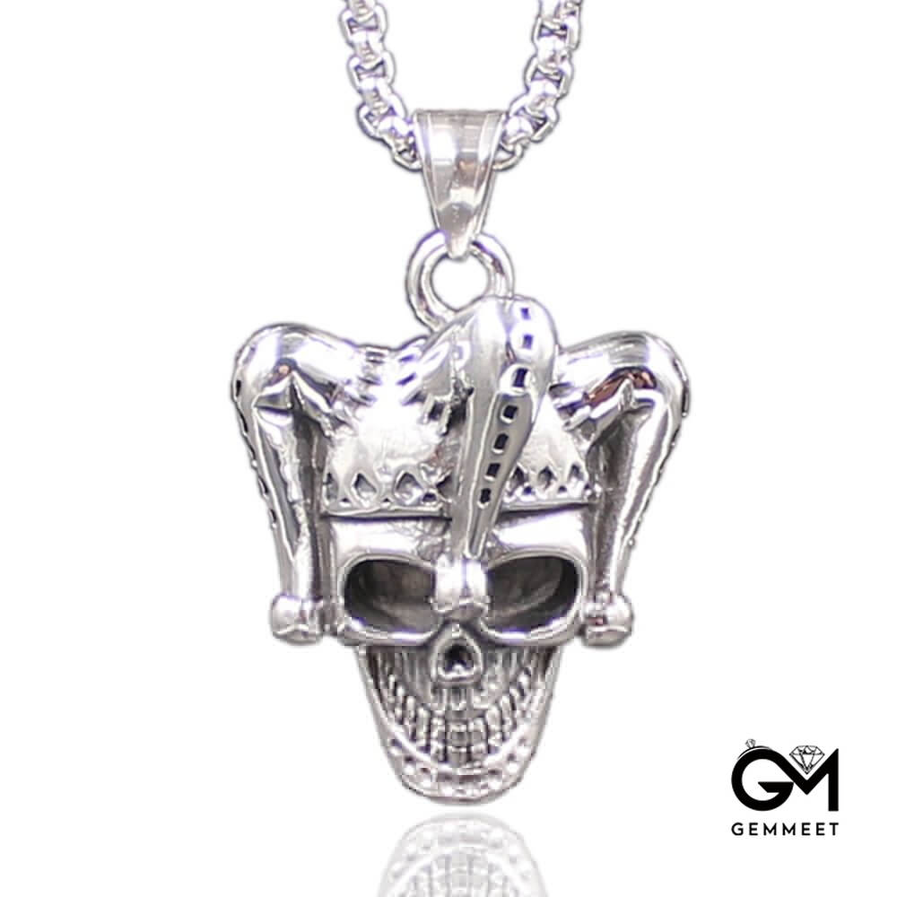 Punk Chic Alloy Skull Necklace