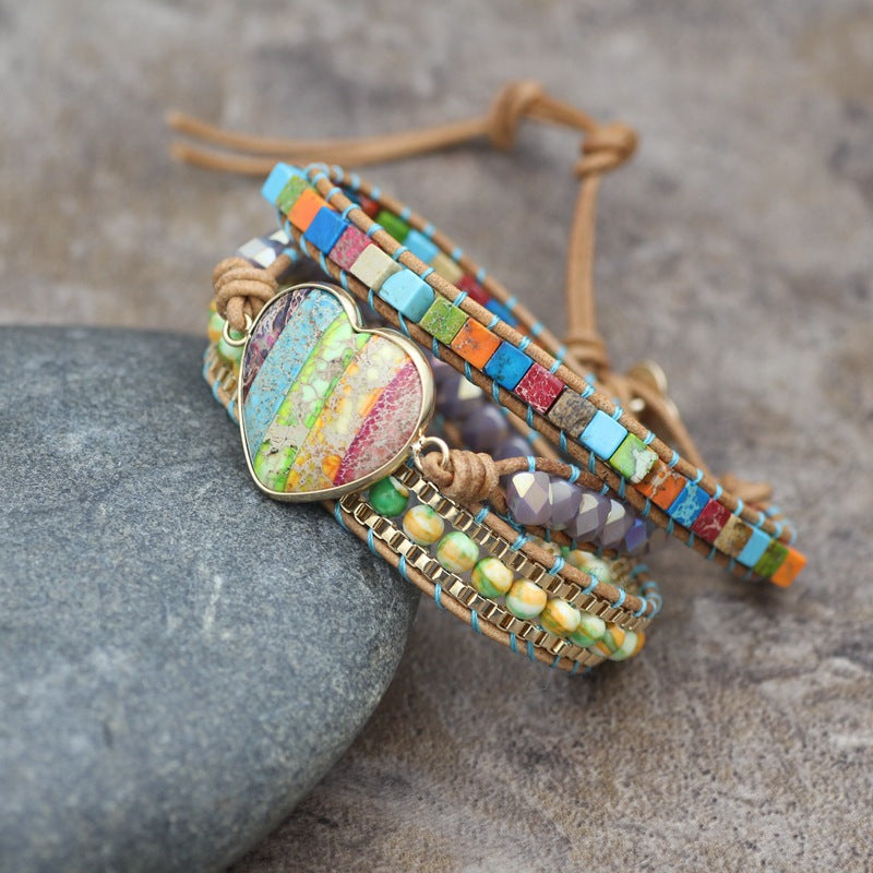 Bohemian Rainbow Combination Multi-Layer Bracelet