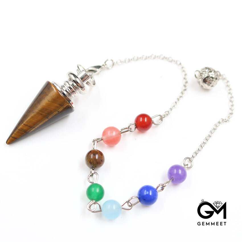 Chakra Crystal Bullet Cone Pendant