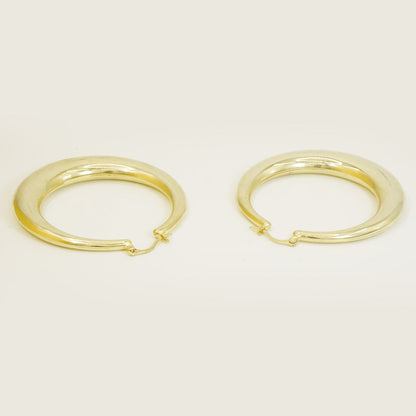 Chunky Big Gold Hoop Earrings