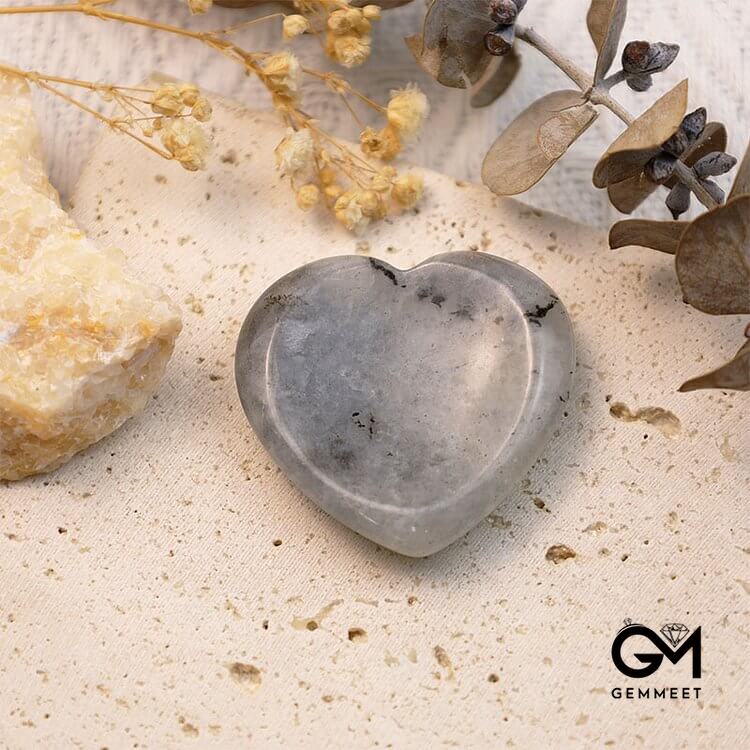 Labradorite Crystal Heart Worry Stone