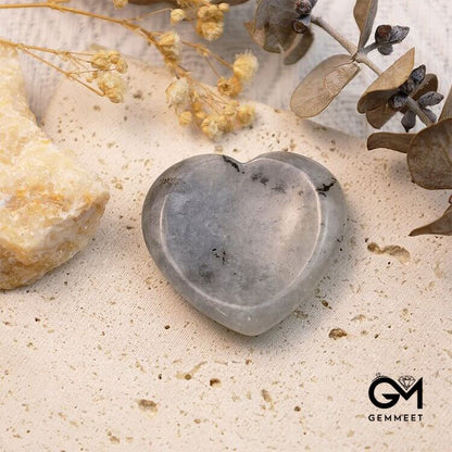 Labradorite Crystal Heart Worry Stone