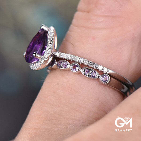 Amethyst Stacking Ring