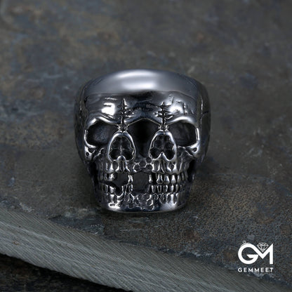 Three-sided Skull Halloween Ghost Ring