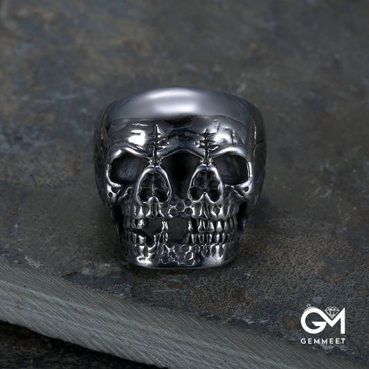 Three-sided Skull Halloween Ghost Ring