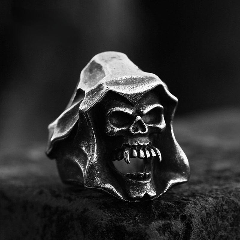 Men's Punk Death Skull Ring