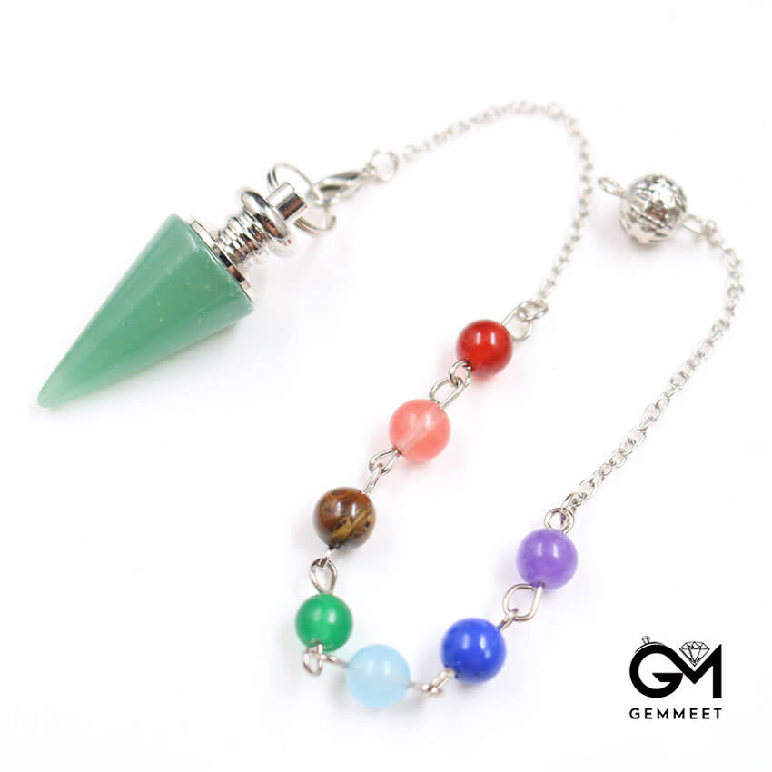 Healing Crystal Bullet Cone Pendant