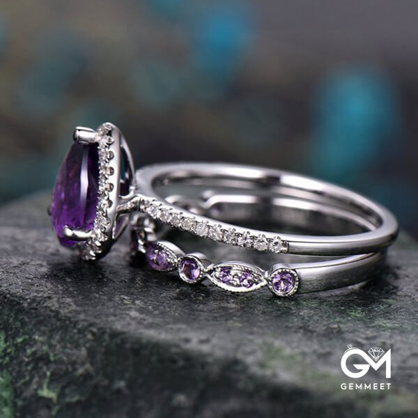 Amethyst Stacking Ring