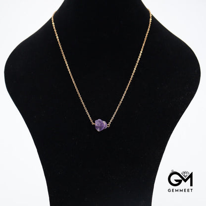 Simple Crystal Ore Necklace