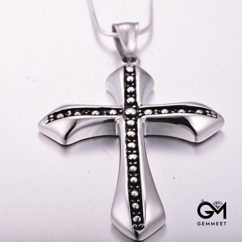 Titanium Steel Featured Cross Necklace