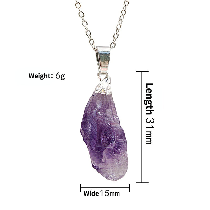 Delicate Natural Amethyst Irregular Necklace