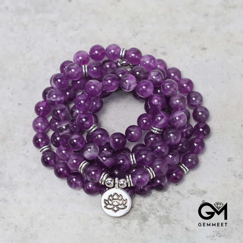 6MM Amethyst Purification Mala Bracelet