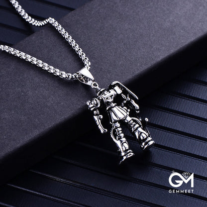 Titanium Steel Robot Transformers Necklace