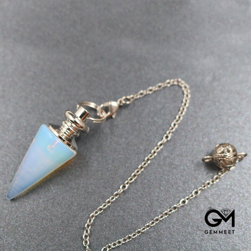 Chakra Healing Crystal Bullet Cone Pendant