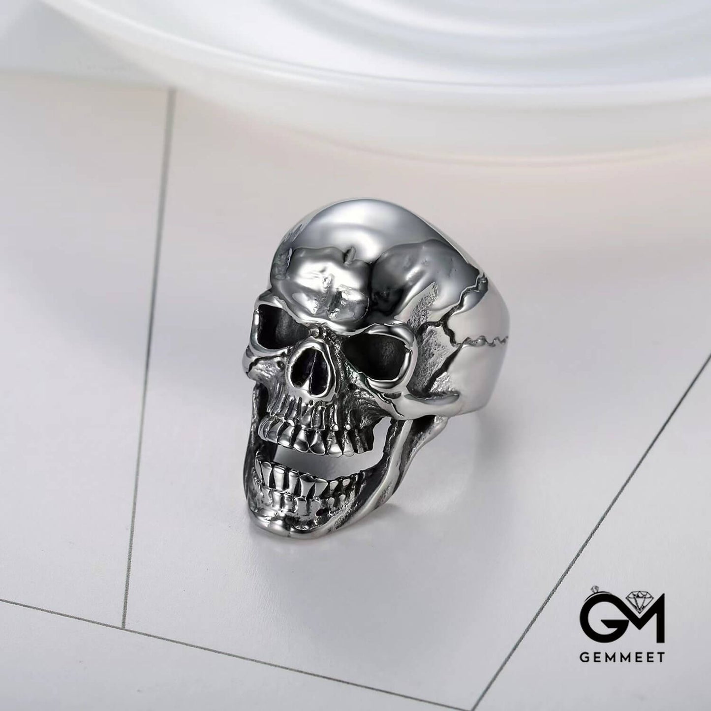 Titanium Steel Skull Ghost Head Ring