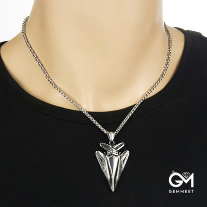 Vintage Titanium Steel Arrow Necklace