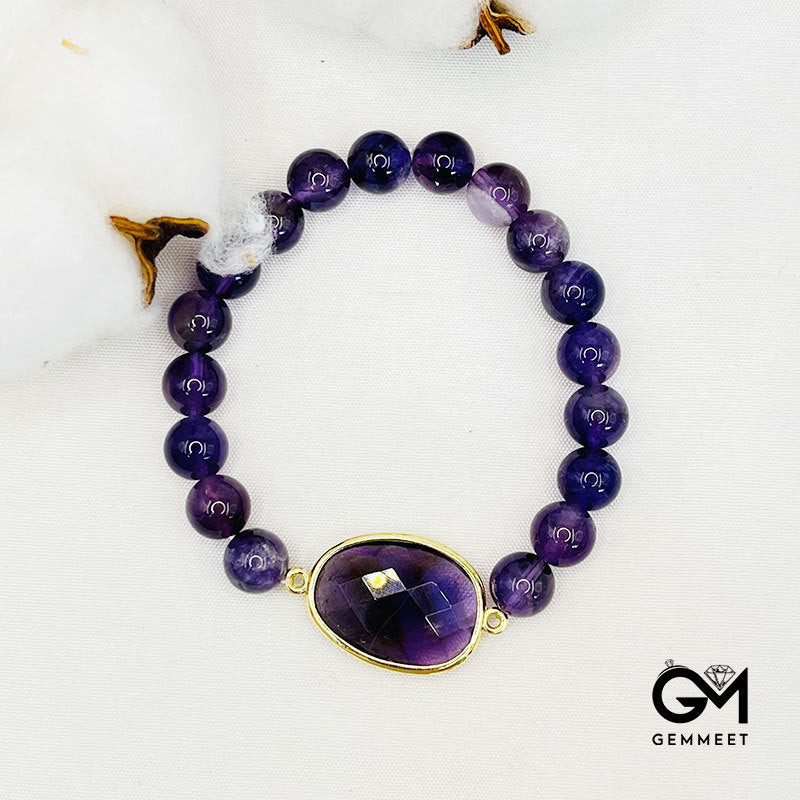 Crystal Relieves stress Amethyst Bracelet