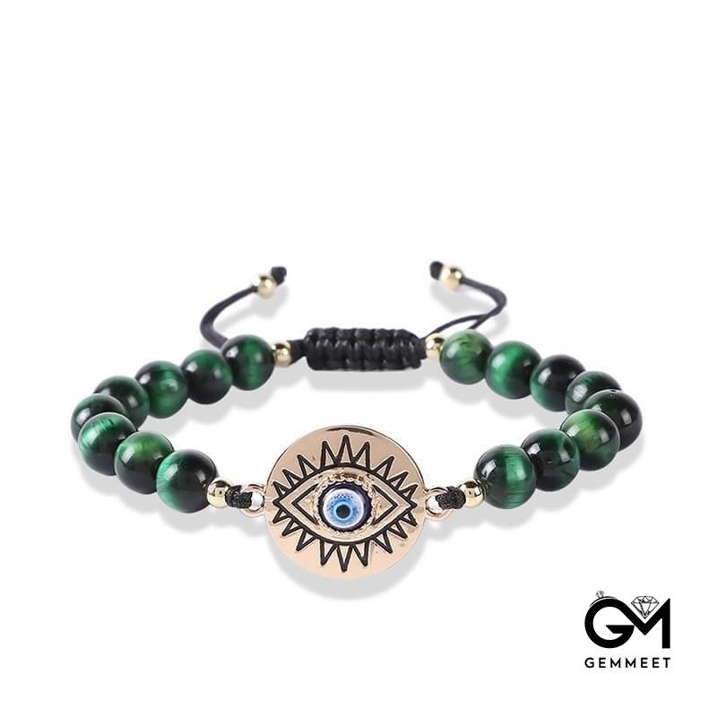 Creative Tiger Eye Evil Eye Protection Bracelet